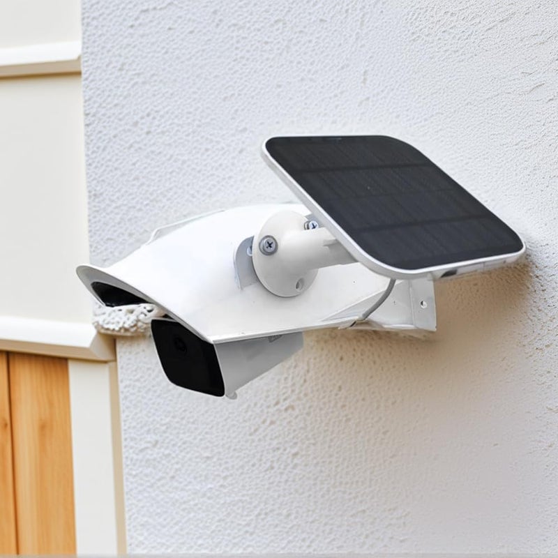 DGQ Outdoor CCTV Camera Top Cover,Weatherproof Glare Protection Cover Sunshade for Suitable for Most Bullets and Dome Security Cameras-Black - Image 4